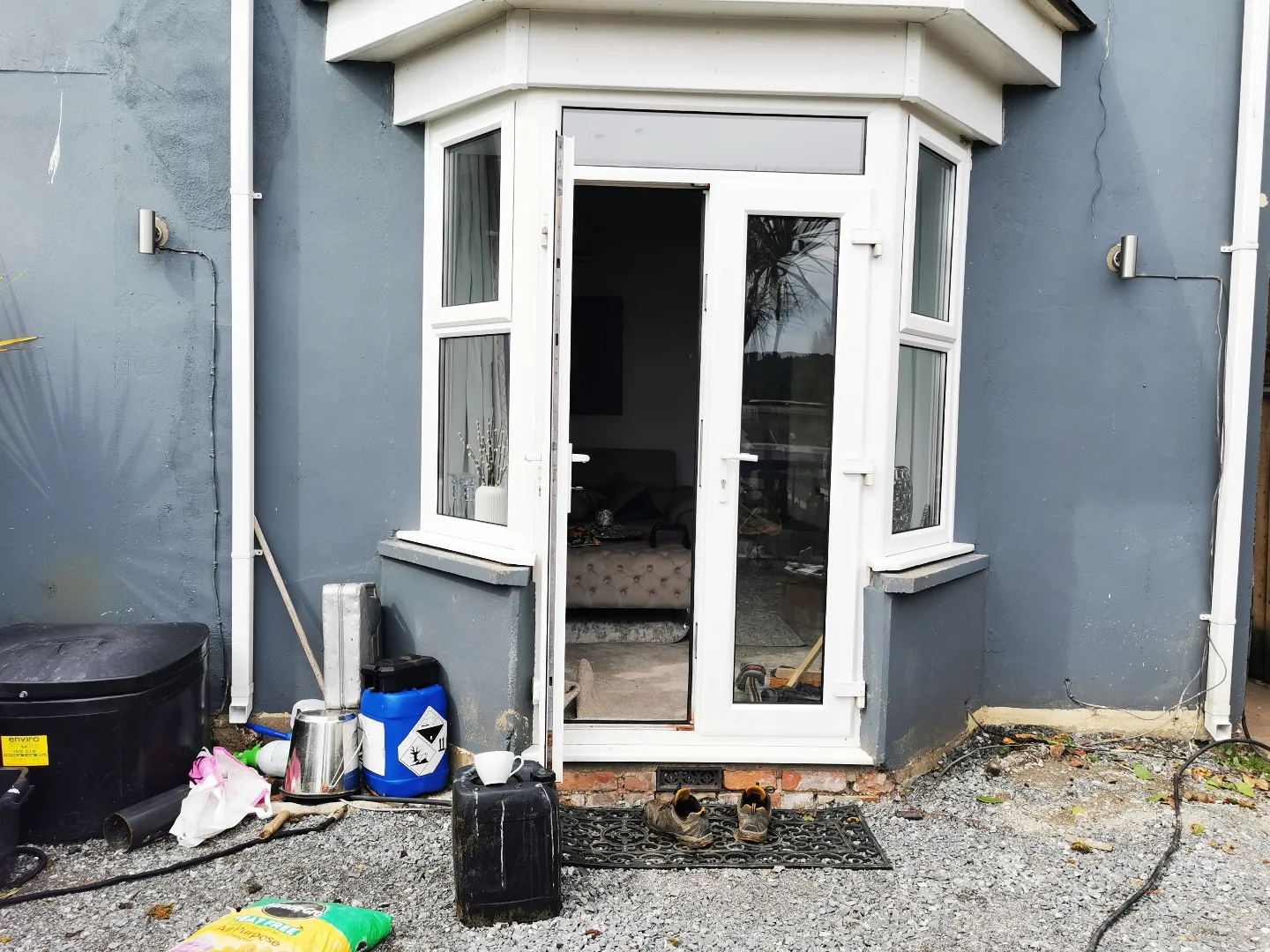 Back of the house before the work